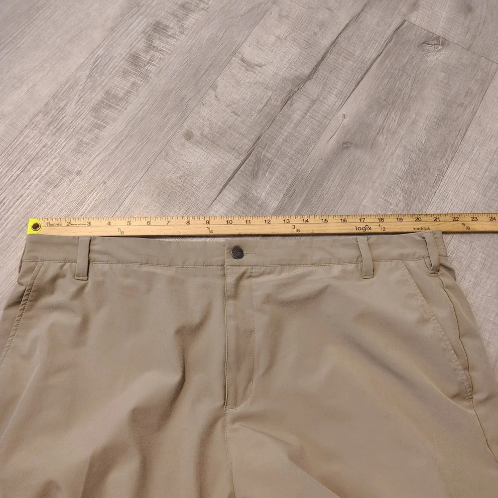 Adidas Golf Ultimate Tapered Fit Pants Mens 42x30 Khaki‎ Tan AF2713 Stretch